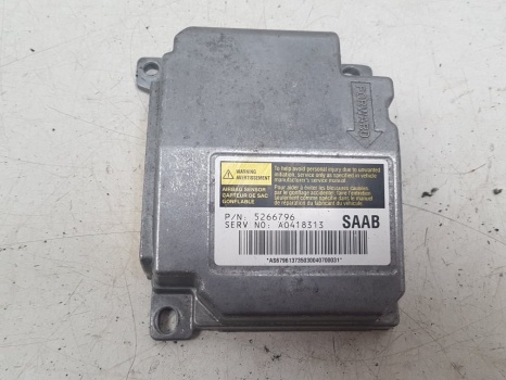 SAAB 9-5 AERO HOT E3 4 DOHC AIR BAG MODULE 5266796 2001-2009 2001,2002,2003,2004,2005,2006,2007,2008,2009SAAB 9-5  AIR BAG CONTROL MODULE 2001-2005 5266796  5266796     GOOD