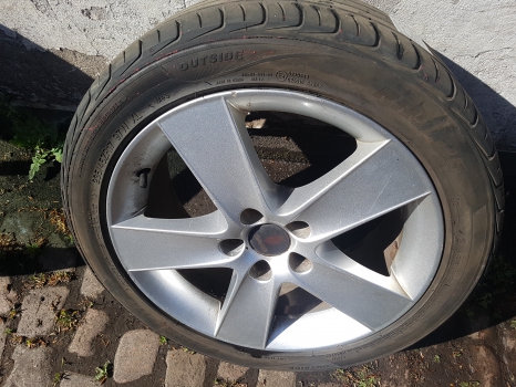 SAAB 9-3 TURBO EDITION TTID E5 4 DOHC ALLOY WHEEL - SINGLE 12759551 2003-2011 2003,2004,2005,2006,2007,2008,2009,2010,2011SAAB 9-3 9-5 5 SPOKE 17 INCH ALLOY WHEEL 12759551 12-MONTH WARRANTY 12759551     VERY GOOD