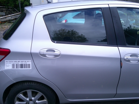 TOYOTA YARIS VVT-I 2011-2017 DOOR - COMPLETE (REAR DRIVER SIDE)