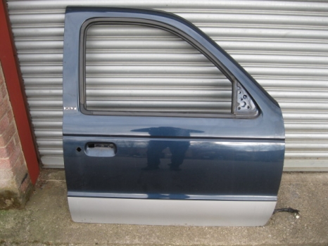 FORD RANGER CREW CAB PICKUP 2000-2006 DOOR - BARE (FRONT DRIVER SIDE) BLUE OVER SILVER