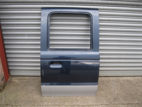FORD RANGER CREW CAB PICKUP 2000-2006 DOOR - BARE (REAR DRIVER SIDE) BLUE OVER SILVER