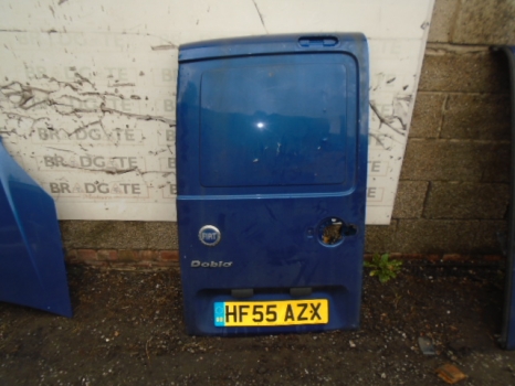 FIAT DOBLO CARGO MULTIJET SX MK1 (223-0) 2001-2010 DOOR - BARE (REAR PASSENGER SIDE) BLUE/597