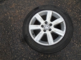 VOLKSWAGEN POLO 5 DOOR 2009-2014 ALLOY WHEEL - SINGLE 2009,2010,2011,2012,2013,2014VOLKSWAGEN POLO ALLOY WHEEL WITH TYRE 185/60R15 84H 6J x 15H2 ET40 2009-2014 6R0601025D     Used