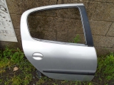 PEUGEOT 206 1998-2008 DOOR - BARE (REAR DRIVER SIDE) 1998,1999,2000,2001,2002,2003,2004,2005,2006,2007,2008PEUGEOT 206 DOOR - BARE REAR DRIVER/RIGHT SIDE 5 DOOR HATCHBACK SILVER 1998-2008      Used