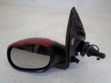 PEUGEOT 206 5 DOOR 1998-2008 1398 DOOR MIRROR - MANUAL (PASSENGER SIDE) 1998,1999,2000,2001,2002,2003,2004,2005,2006,2007,2008PEUGEOT 206 DOOR MIRROR - MANUAL (PASSENGER/LEFT SIDE) RED 1998-2008      Used