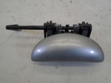 PEUGEOT 206 1998-2008 DOOR HANDLE - EXTERIOR (DRIVER SIDE) 1998,1999,2000,2001,2002,2003,2004,2005,2006,2007,2008PEUGEOT 206 DOOR HANDLE - EXTERIOR (DRIVER/RIGHT SIDE) SILVER 1998-2008      Used