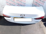 MAZDA 6 3 DOOR SALOON 2012-2018 2.2 BOOTLID 2012,2013,2014,2015,2016,2017,2018MAZDA 6 SPORT D MK3 (GJ) 4DR SALOON 12-18 TAILGATE BOOTLID WHITE *SCRATCHES*      Used