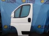 PEUGEOT BOXER PANEL VAN 2014-2020 DOOR BARE (FRONT PASSENGER SIDE) WHITE 2014,2015,2016,2017,2018,2019,2020PEUGEOT BOXER P/V MK3 FL1 X250 2014-2022 LEFT FRONT N/S/F DOOR WHITE 40364      GRADE B