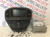 VAUXHALL INSIGNIA 5 DOOR HATCHBACK 2009-2013 STEREO SYSTEM 2009,2010,2011,2012,2013VAUXHALL INSIGNIA 09-13 STEREO NAVI 600 +DISPLAY +SWITCHES 95137306 33 WITH CODE      Used