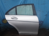 MERCEDES C CLASS C180 4 DOOR SALOON 2007-2011 DOOR BARE (REAR DRIVER SIDE) SILVER 2007,2008,2009,2010,2011MERCEDES BENZ C CLASS MK3 W204 2007-2011 RIGHT REAR O/S/R DOOR BARE SILVER 40523      GRADE B