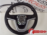 VAUXHALL INSIGNIA 5 DOOR HATCHBACK 2009-2017 STEERING WHEEL 2009,2010,2011,2012,2013,2014,2015,2016,2017VAUXHALL INSIGNIA 09-ON STEERING WHEEL WITH CONTROL SWITCHES 13306885 7643      Used
