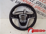 VAUXHALL INSIGNIA 5 DOOR HATCHBACK 2009-2013 STEERING WHEEL (LEATHER) 2009,2010,2011,2012,2013VAUXHALL INSIGNIA 09-13 LEATHER STEERING WHEEL WITH CONTROLS 13316547 9905      Used