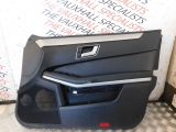 MERCEDES E CLASS 2009-2014 DOOR PANEL/CARD (FRONT DRIVER SIDE) 2009,2010,2011,2012,2013,2014MERCEDES BENZ E CLASS W212 09-14 DRIVER O/S/F LEATHER DOOR CARD A2127201422      Used