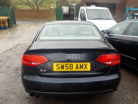 AUDI A4 B8 2.0 TDI CAG SALOON 4 DOOR MANUAL 2008-2012 1968 BOOTLID