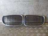 BMW 118 1 SERIESI SE E4 4 DOHC 2006-2011 KIDNEY GRILLES PAIR 2006,2007,2008,2009,2010,201108-12 GENUINE BMW 1 E87 LCI E88 FRONT BUMPER KIDNEY GRILLS 7179656 7179656     GOOD