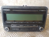 VOLKSWAGEN GOLF SE TDI E5 4 DOHC HATCHBACK 5 Door 2008-2013 CD HEAD UNIT 2008,2009,2010,2011,2012,2013VOLKSWAGEN GOLF MK6 CD HEAD UNIT 1K0035186AA 2008-2013 1K0035186AA FORD FIESTA MK7 CD HEAD UNIT WITH DISPLAY SCREEN AND RADIO CONTROL E1BT18C815TE 2013-2017    GOOD