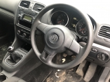 VOLKSWAGEN VW GOLF MK6 2008-2012 STEERING WHEEL + AIR BAG 2008,2009,2010,2011,2012VOLKSWAGEN VW GOLF MK6 2008-2012 STEERING WHEEL & BAG      Used