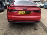 AUDI A4 B9 S LINE 2016-2020 BUMPER - REAR LY9T 2016,2017,2018,2019,2020AUDI A4 B9 S LINE BLACK EDITION 2016-2020 BUMPER (COMPLETE) REAR - LY3U **RED      Used