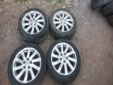 MAZDA 6 5 DOOR HATCHBACK 2007-2013 ALLOY WHEELS - SET 2007,2008,2009,2010,2011,2012,2013MAZDA 6 MK2 17 INCH ALLOY WHEELS TYRES 4 SET 215/50/17 5X114.3 PCD 2008-2012      Used