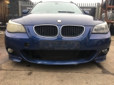 BMW E61 PRE LCI 525D TOURING 2004-2007 BUMPER (FRONT) A07 MYSTIC BLUE 2004,2005,2006,2007BMW 5 SERIES 03-10 E60 E61 M SPORT FRONT BUMPER FOR PDC COMPLETE A07 MYSTIC BLUE 7897208 7896586 7897186 7897184 7897187 7897188     Used