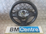 BMW E93 PRE LCI 2 DOOR CONVERTIBLE 2006-2013 STEERING WHEEL (LEATHER) 2006,2007,2008,2009,2010,2011,2012,2013BMW 1 3 SERIES M SPORT STEERING WHEEL E8X E9X LEATHER MULTI FUNCTION      Used