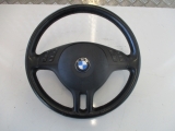 BMW I E46 3 SERIES 2000-2006 STEERING WHEEL (LEATHER) WITH AIR BAG 2000,2001,2002,2003,2004,2005,2006GENUINE BMW E46 3 SERIES SALOON TOURING STEERING WHEEL LEATHER WITH AIR BAG       Used