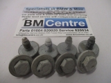 BMW E93 PRE LCI 2006-2013 WING BOLT  2006,2007,2008,2009,2010,2011,2012,2013BMW E90 E91 SALOON TOURING 3 SERIES FRONT WING BOLTS M6 X 12MM ALPINE WHITE  7147513     Used