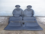 MINI R56 COOPER D 3 DOOR HATCHBACK 2006-2010 SET OF SEATS 2006,2007,2008,2009,2010MINI R56 SET OF FRONT AND REAR SEATS COSMOS CARBON BLACK CLOTH MANUAL ISOFIX      Used