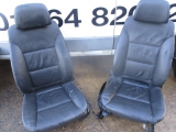 BMW E60 5 SERIES 5 DOOR SALOON 2003-2010 SET OF SEATS 2003,2004,2005,2006,2007,2008,2009,2010BMW E60 E61 5 SERIES FRONT LCI BLACK STANDARD LEATHER SEATS ELECTRONIC TILT      Used