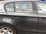 BMW E87 LCI 1 SERIES HATCHBACK 2007-2011 DOOR BARE (REAR DRIVER SIDE) SPARKLING GRAPHITE A22 2007,2008,2009,2010,2011BMW 1 SERIES 04-12 E87 DRIVERS RIGHT REAR DOOR BARE SPARKLING GRAPHITE A22 7191018 7132342     Used