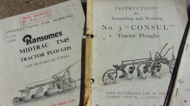 Westlake Plough Parts – Ransomes Plough Tractor Plough Parts List Books 