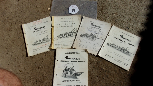 Westlake Plough Parts – Ransomes Plough Tractor Plough Parts List Books 