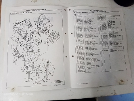 Westlake Plough Parts – Massey Ferguson Parts Manual 30-13 Tractor 2WS 