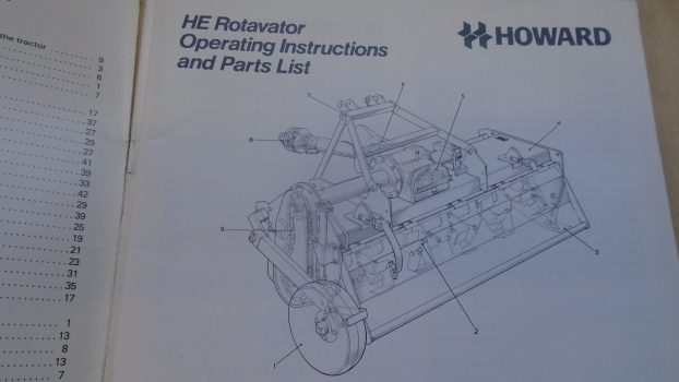 Westlake Plough Parts – Howard Rotavator He Rotavator Instructions & Parts List 