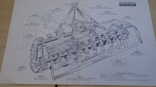 Westlake Plough Parts – Howard Rotavator Rotacadet Instructions Leaflet 