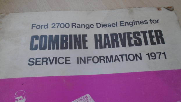 Westlake Plough Parts – Ford Combine Harvester 2700 Range Service Information 1971 