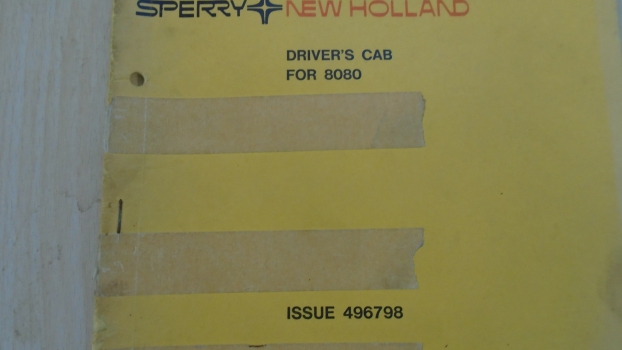 Westlake Plough Parts – Sperry New Holland Drivers Cab For 8080 Parts Catalog Issue 496798 