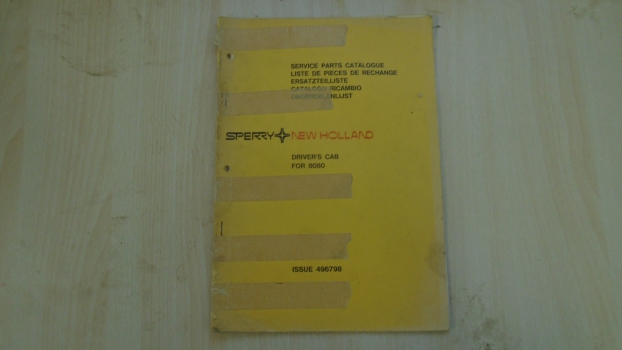 Westlake Plough Parts – Sperry New Holland Drivers Cab For 8080 Parts Catalog Issue 496798 