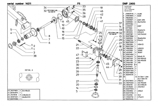 Westlake Plough Parts – VICON DMP2400 DISC MOWER SPARE PARTS LIST 