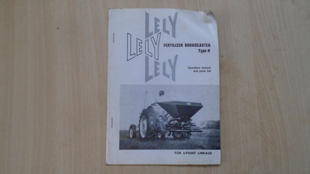 Westlake Plough Parts – Lely Fertilizer Broadcaster Type H Manual 