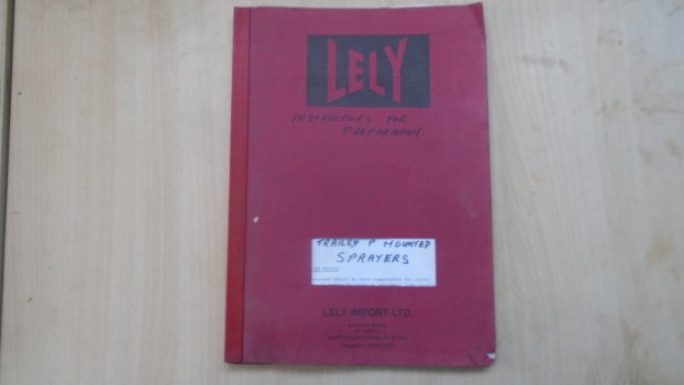 Westlake Plough Parts – Lely Trailed P Mounted Sprayers Book 