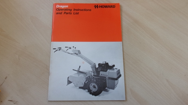 Westlake Plough Parts – Howard Rotavator Dragon Operating Instructions Book (a) 