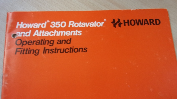 Westlake Plough Parts – Howard Rotavator 350 Rotavator And Attachments Instructions (a) 