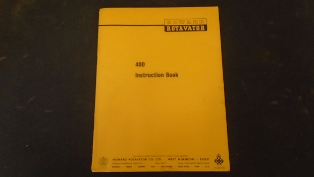 Westlake Plough Parts – Howard Rotavator 400 Instructions Book 