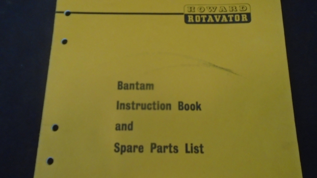 Westlake Plough Parts – Howard Rotavator Bantam Owners Handbook & Parts List 