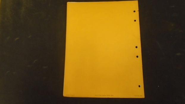 Westlake Plough Parts – Howard Rotavator Bantam Owners Handbook & Parts List 