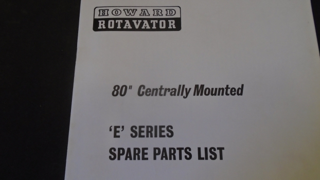 Westlake Plough Parts – Howard Rotavator E Series 80 Inch Centrally Mounted Parts List 