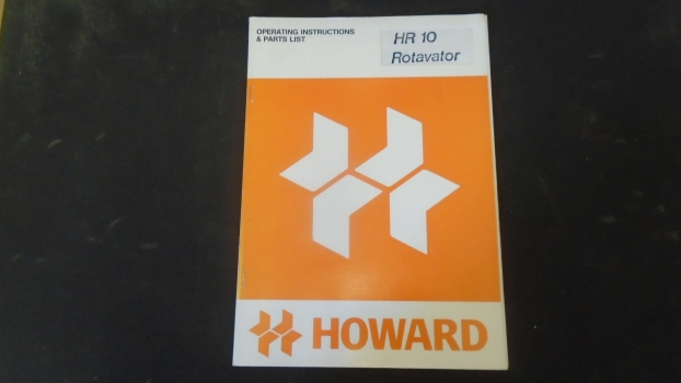 Westlake Plough Parts – Howard Rotavator Hr10 Rotavator Instructions & Parts List 