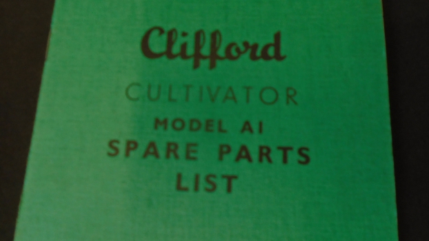 Westlake Plough Parts – Clifford Cultivator Model A1 Spare Parts List 