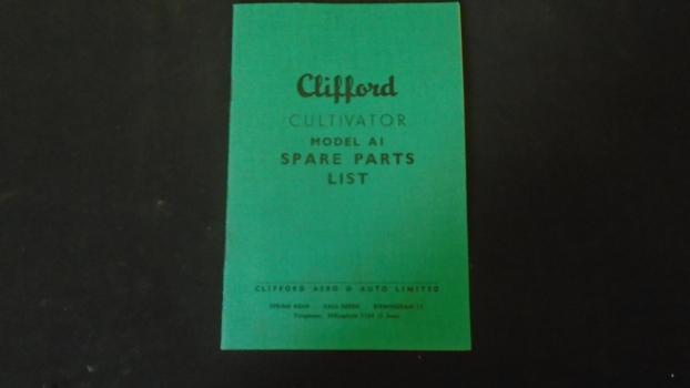 Westlake Plough Parts – Clifford Cultivator Model A1 Spare Parts List 